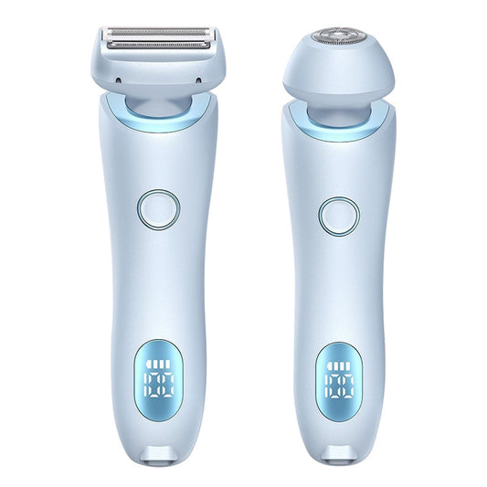  Blue 2-in-1 Electric Razor for Women - Multifunctional Rechargeable Hair Removal Shaver